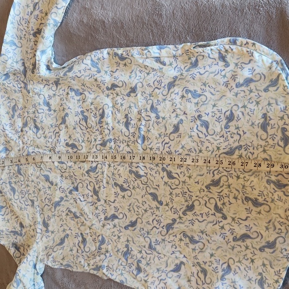 Sigrid Olsen NWT 100% Linen Button Down Beach Shirt With Ea Horses - Picture 8 of 9